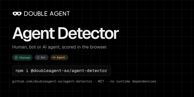 Preview of the GitHub: Agent Detector repository preview